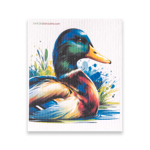 Eco-Friendly Swedish Dishcloths - Mixed Ducks Set of 3 (Paper Towel Replacements, One of Each Design)