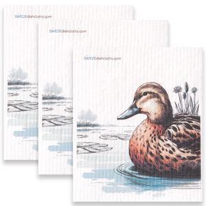 Eco-Friendly Swedish Dishcloths - Mottled Duck Set of 3 (Paper Towel Replacements) (Copy)
