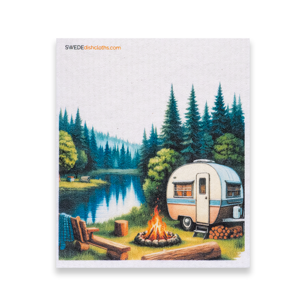 Eco-Friendly Swedish Dishcloths - Camper and Fire (Paper Towel Replacement)