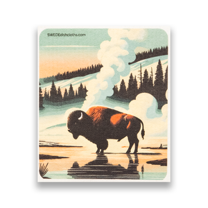 Eco-Friendly Swedish Dishcloths - Mixed Bison Set of 3 (Paper Towel Replacements, One of Each Design)