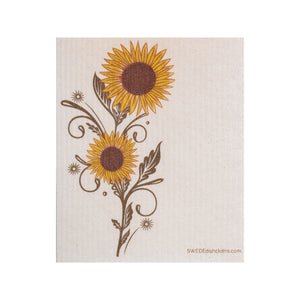 Sunshine Sunflower One Swedish Dishcloth
