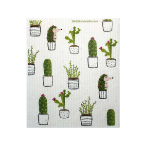 Cactus Collage One cloth Swedish Dishcloths | ECO Friendly Absorbent Cleaning Cloth