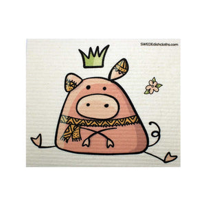 Sitting Pig One cloth Swedish Dishcloths | ECO Friendly Absorbent Cleaning Cloth