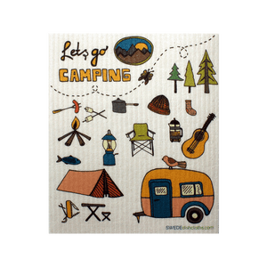 Lets go Camping One cloth Swedish Dishcloths | ECO Friendly Absorbent Cleaning Cloth