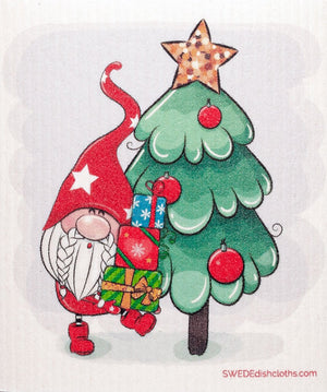 Christmas Gnomes Set of 3 (One of each design) Paper Towel Replacements | Swededishcloths - SWEDEdishcloths.com