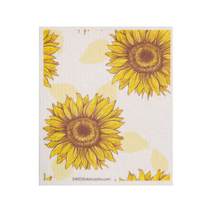 Mixed Sunflowers Set of 4 Swedish Dishcloths (One of each design) - SWEDEdishcloths.com
