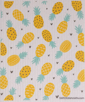 Swedish Dishcloth (Fruit Collage) Set of 4 (One of each design) Paper Towel Replacements | Swededishcloths - SWEDEdishcloths.com