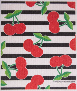 Swedish Dishcloth (Fruit Collage) Set of 4 (One of each design) Paper Towel Replacements | Swededishcloths - SWEDEdishcloths.com