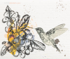 Swedish Dishcloth Mixed Hummingbirds Set of 3 Sponge cloths - SWEDEdishcloths.com