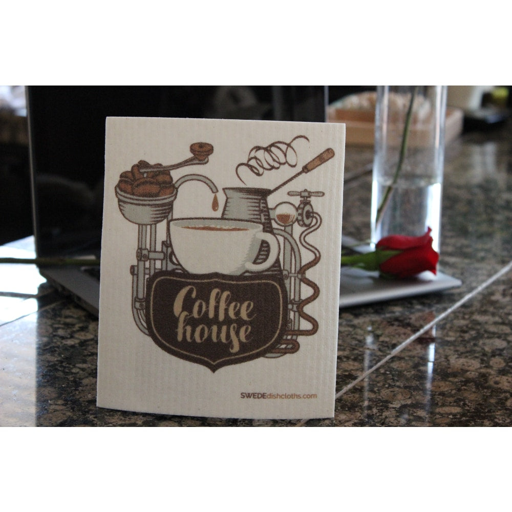 Swedish Dishcloth One Swedish Dishcloth Coffeehouse Design - 1