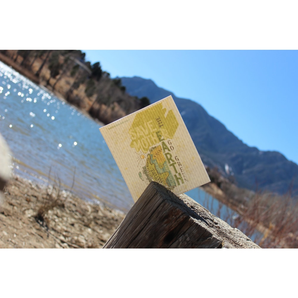 Swedish Dishcloth One Swedish Dishcloth Save Mother Earth Design - 1