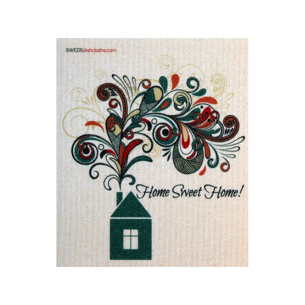 Swedish Dishcloth One Swedish Dishcloth Home Sweet Home Design - SWEDEdishcloths.com
