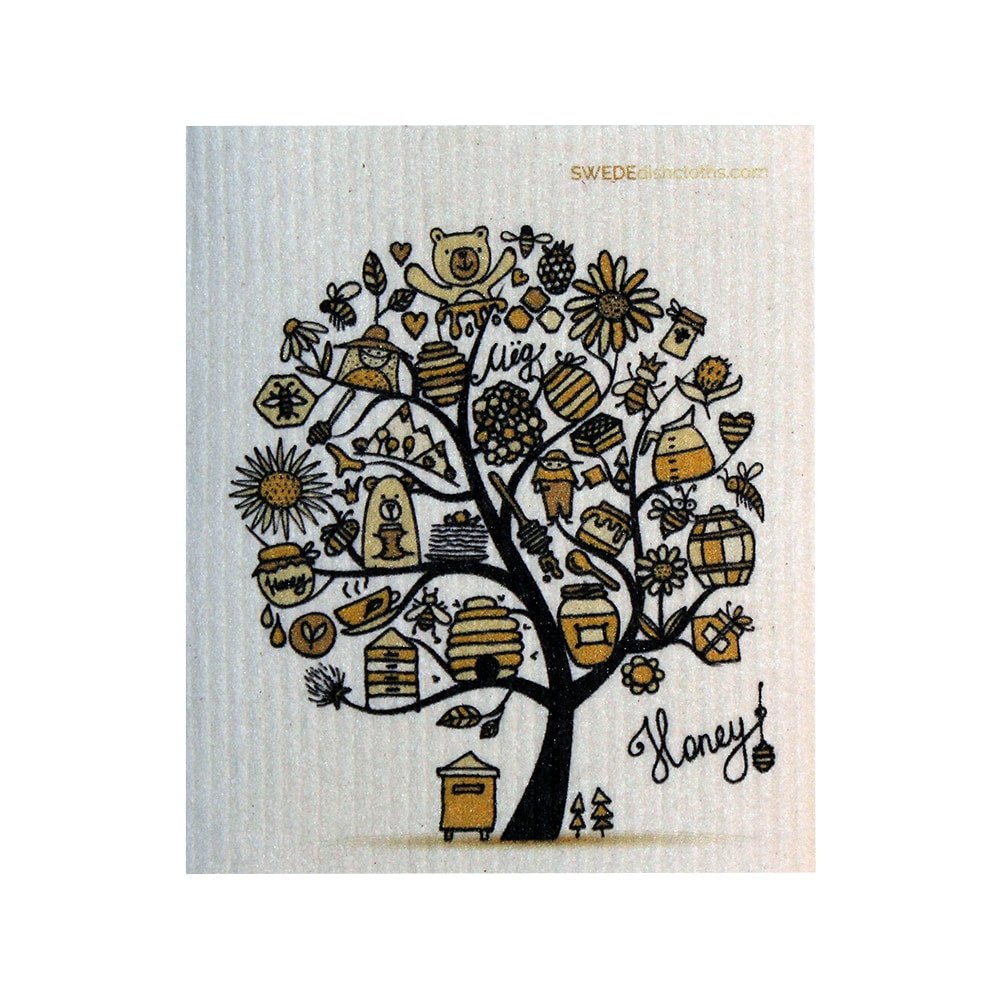 Swedish Dishcloth One Swedish Dishcloth HoneyTree Design - SWEDEdishcloths.com