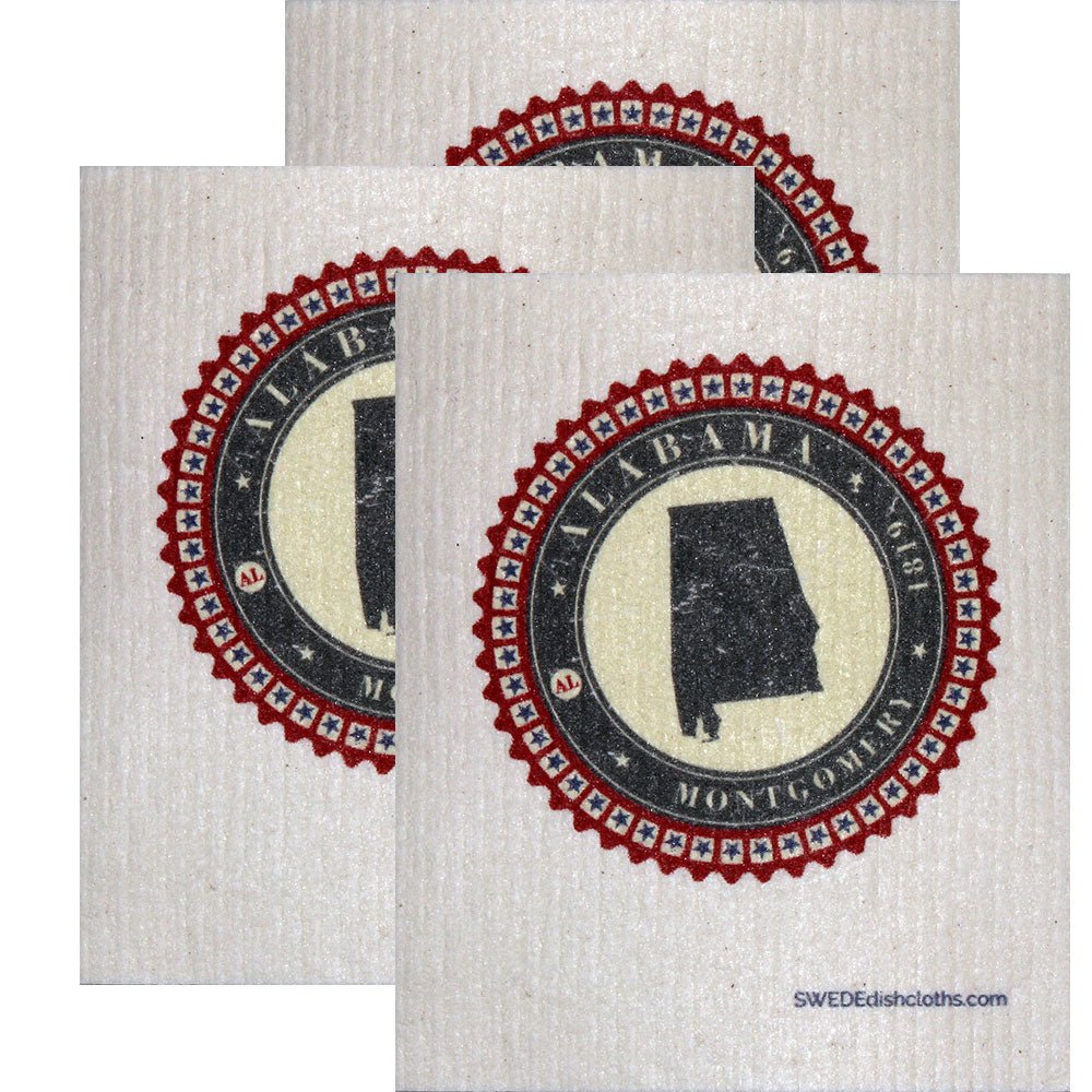 Swedish Dishcloth Set of 3 each Swedish Dishcloth Badge Design - Colorado - SWEDEdishcloths.com