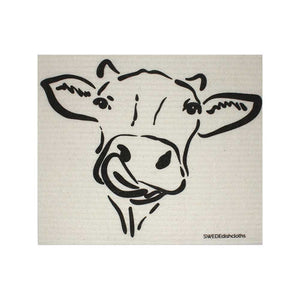 Swedish Dishcloths Cow Silhouettes Set of 4 cloths (one of each design) Eco Friendly Absorbent Cleaning Cloth - SWEDEdishcloths.com