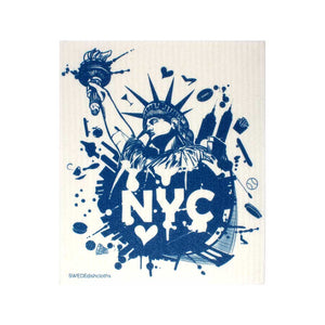 Swedish Dishcloths Mixed NYC Set of 3 cloths (one of each design) Eco Friendly Absorbent Cleaning Cloth - SWEDEdishcloths.com